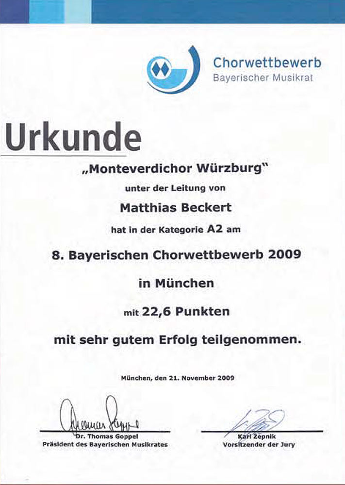 Bayerischer Chorwettbewerb